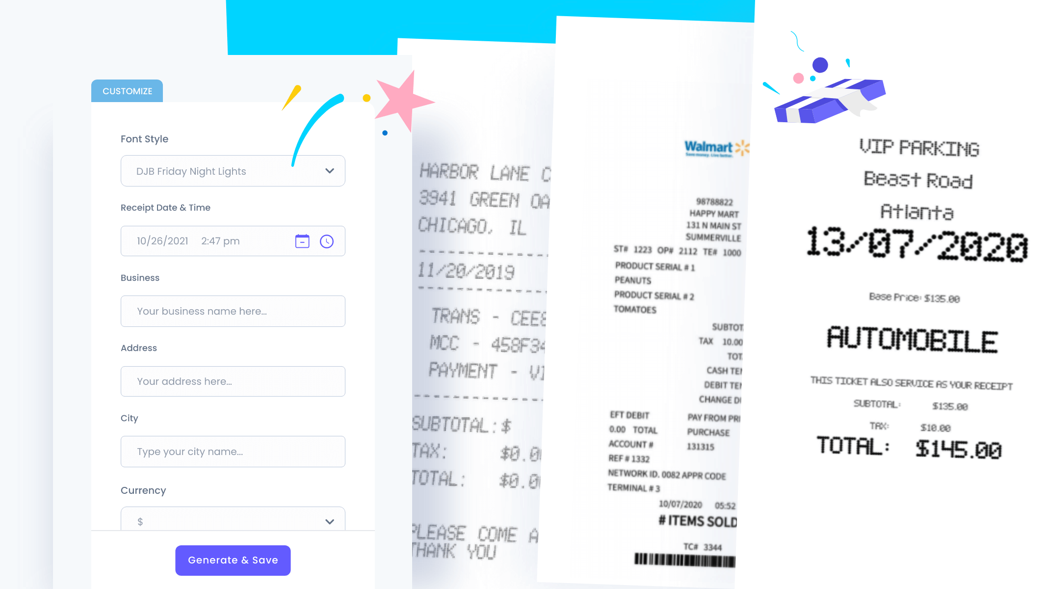 Create Custom Receipts – Online Receipt Maker