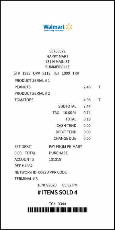 Generate Grocery Store Receipts With Customizable Templates