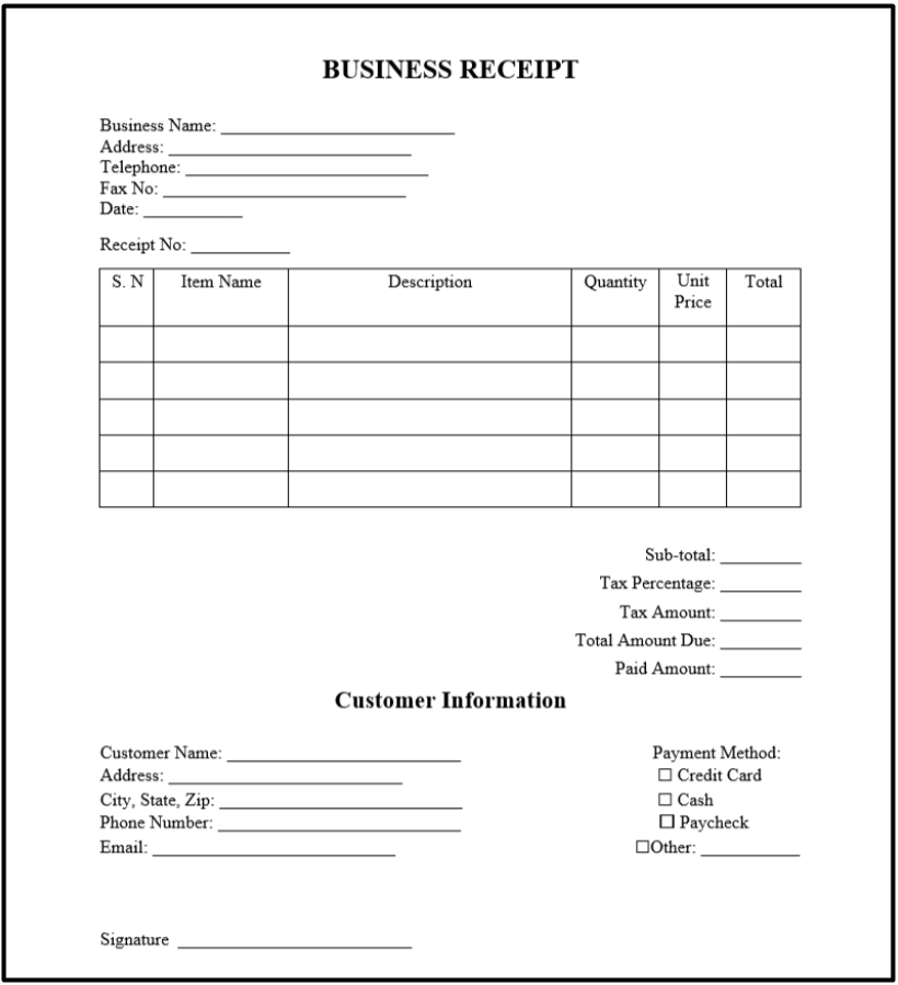 #Detail Guide to Business Receipts in 2023