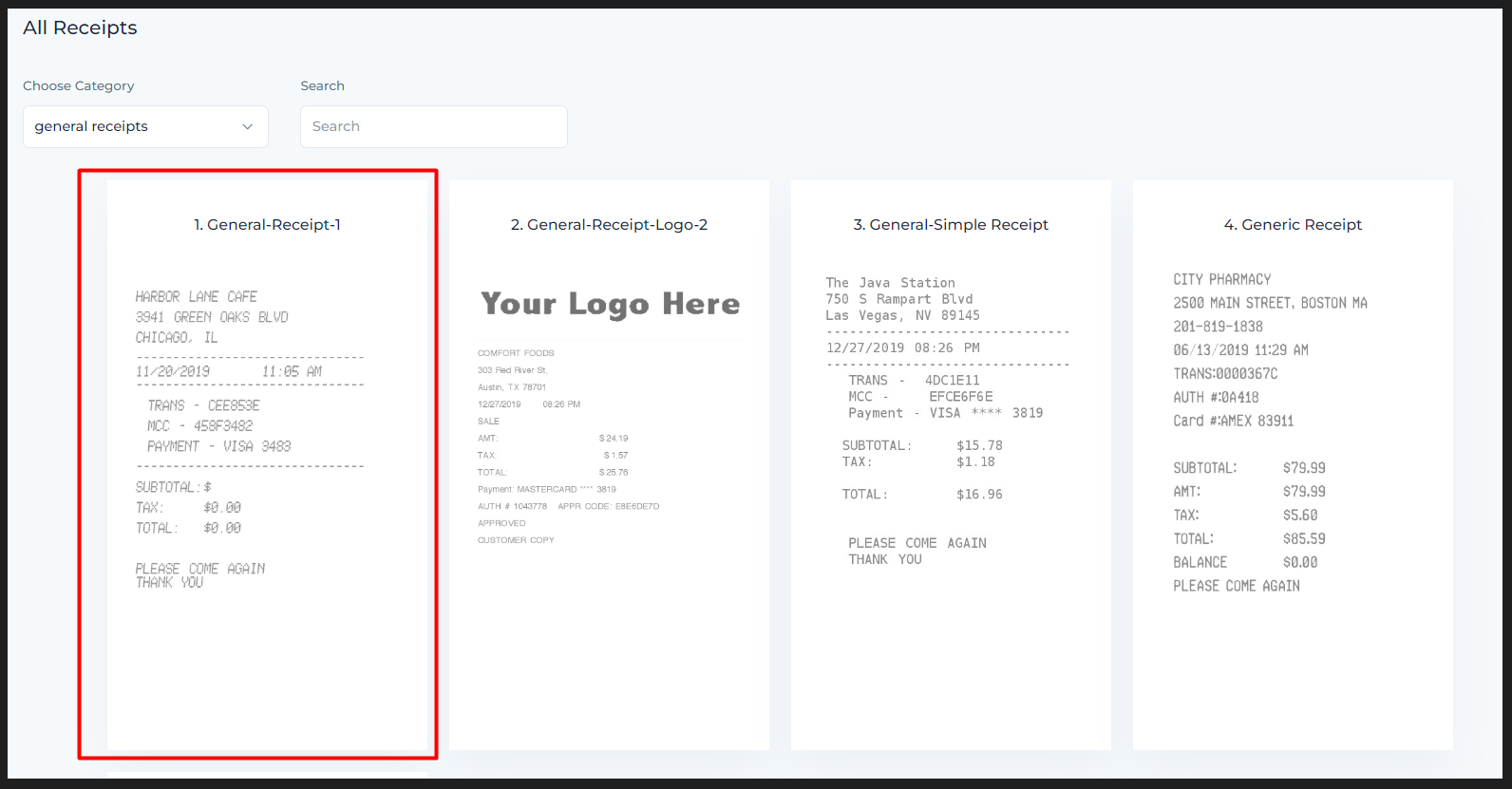 How to generate e receipt with Receiptmakerly step 2