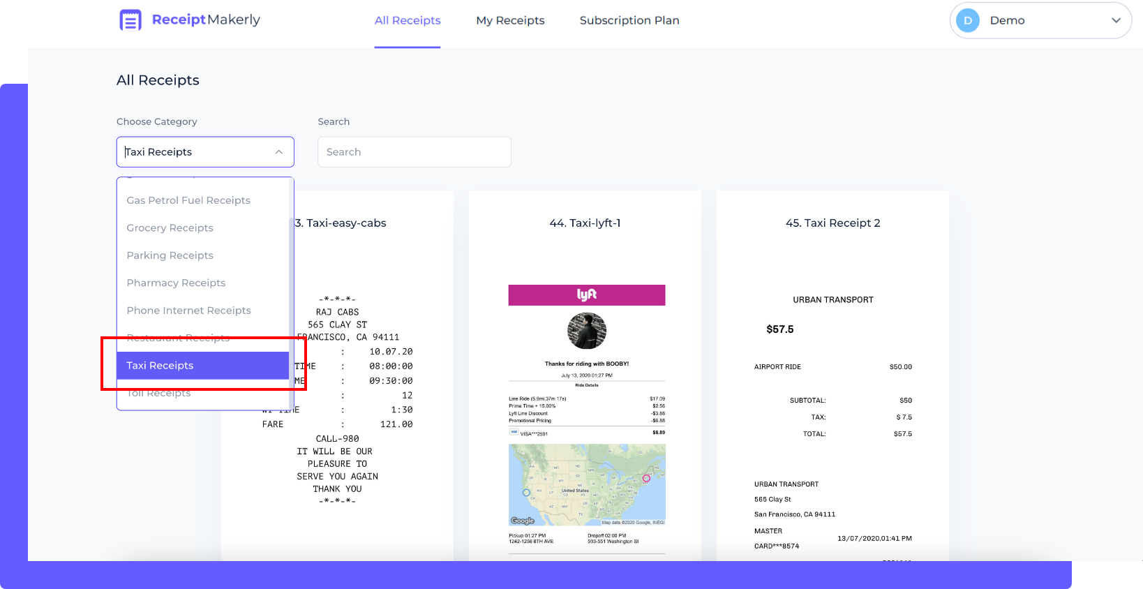 How to Generate Taxi Receipt with Templates