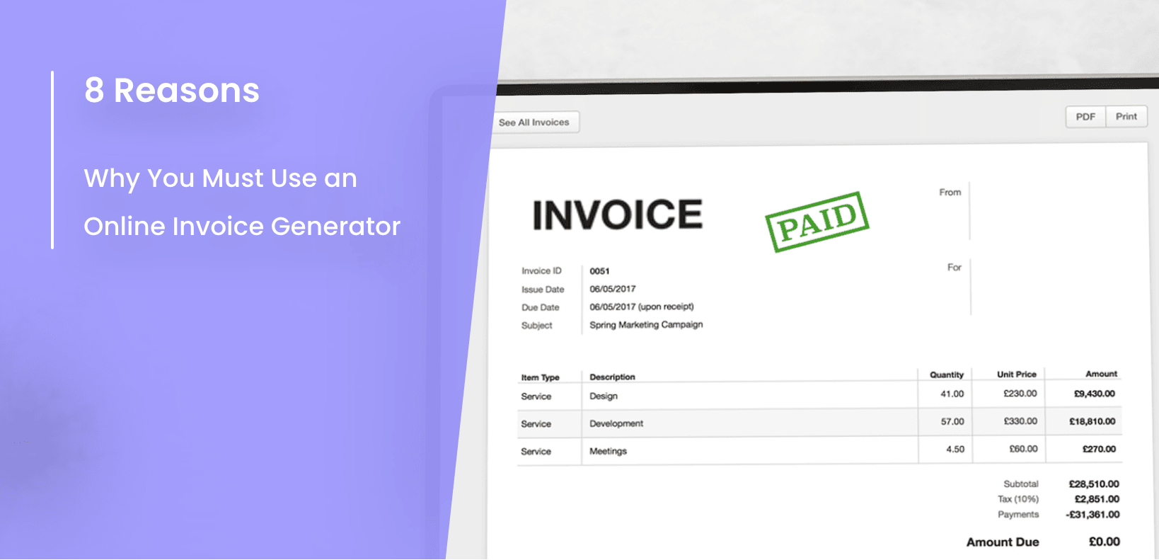 paper vs online invoice eight reasons to use online invoice