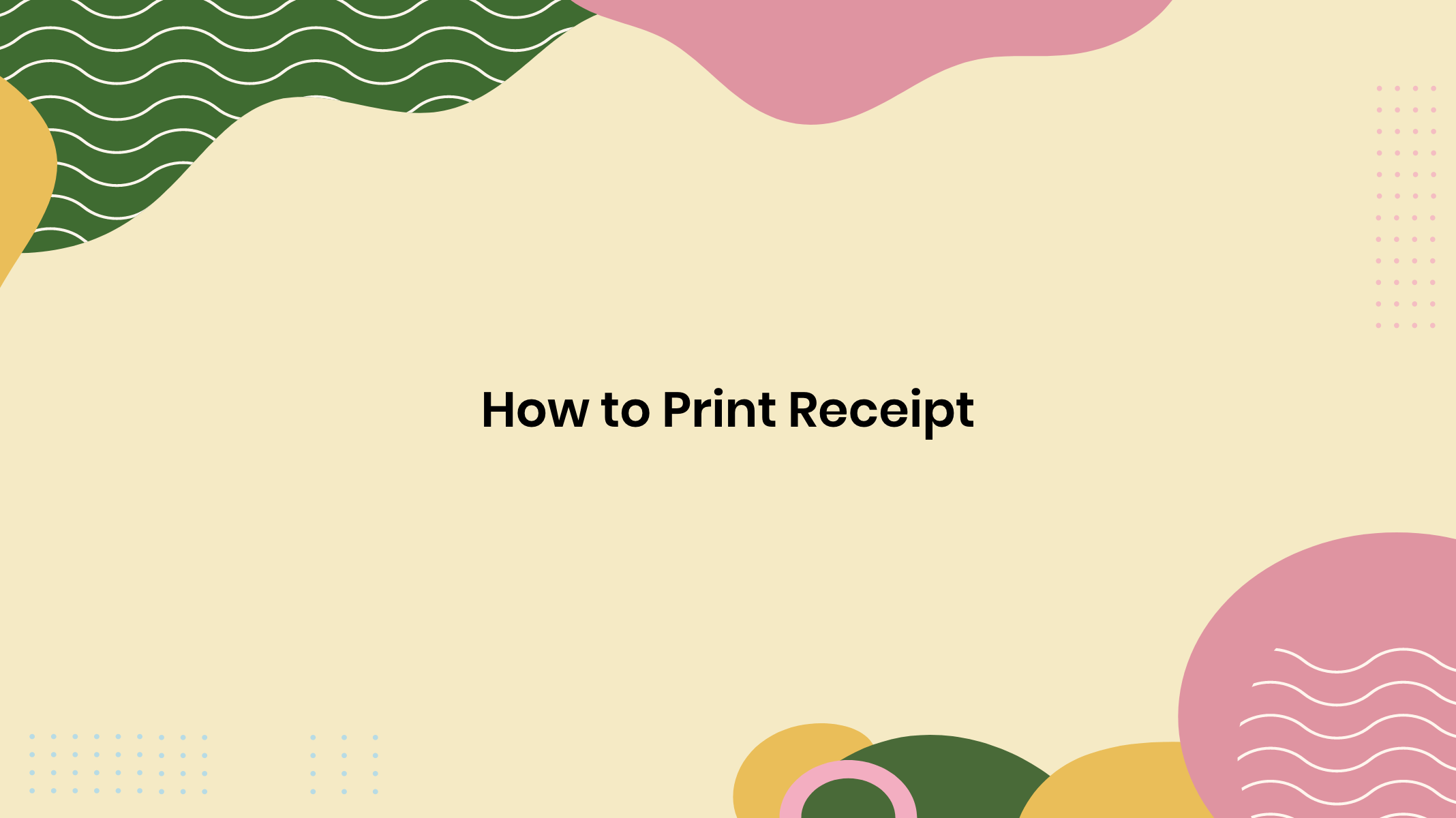 Printing Receipt