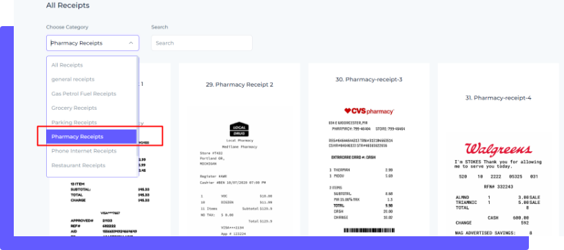 How to generate parking receipt step 4